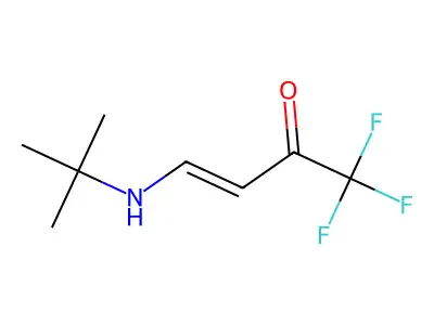(E)-4-(tert-butylamino)-1,1,1-trifluorobut-3-en-2-one structure