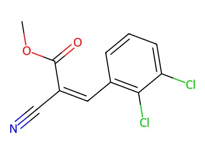 Methyl 2-cyano-3-(2,3-dichlorophenyl)prop-2-enoate structure