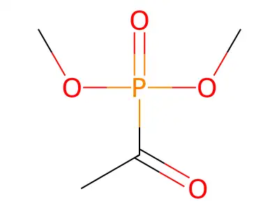 Dimethyl acetylphosphonate structure