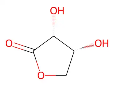 3,4-Dihydroxyoxolan-2-one structure