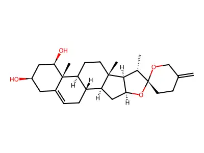 螺甾-5,25(27)-二烯-1,3-二醇 structure