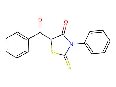 3-Phenyl-5-benzoyl-2-thioxo-4-thiazolinone structure
