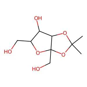 α-L-呋喃山梨糖醇-2,3-O-(1-甲基亚乙基)- structure