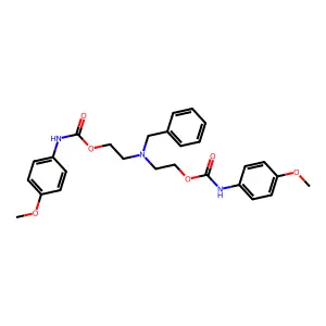 (Benzylimino)diethane-2,1-diyl bis[(4-methoxyphenyl)carbamate] structure