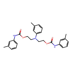 [(3-Methylphenyl)imino]diethane-2,1-diyl bis[(3-methylphenyl)carbamate] structure