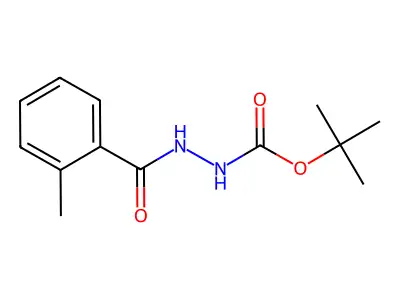 tert-butyl N-[(2-methylbenzoyl)amino]carbamate structure