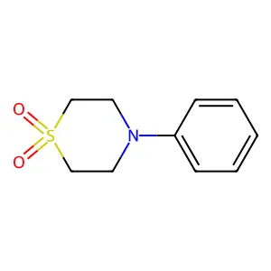 4-苯基硫代吗啉-1,1-二氧化物 structure