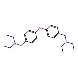 4,4'-Oxybis[N,N-diethylbenzenemethanamine] structure