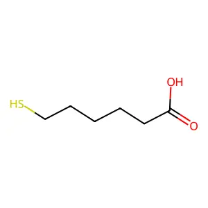 6-Sulfanylhexanoic acid structure