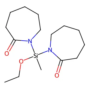1,1'-(乙氧基甲基硅亚基)双(六氢-2H-吖庚因-2-酮) structure