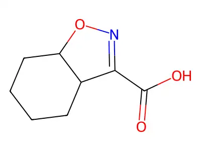 3a,4,5,6,7,7a-Hexahydro-1,2-benzisoxazole-3-carboxylic acid structure