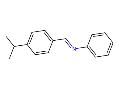 Benzenamine, N-[[4-(1-methylethyl)phenyl]methylene]- structure