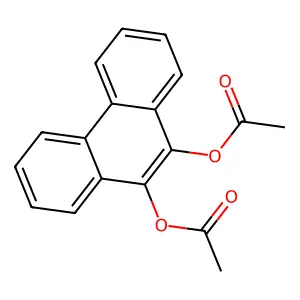 9,10-Phenanthrenediol, diacetate structure