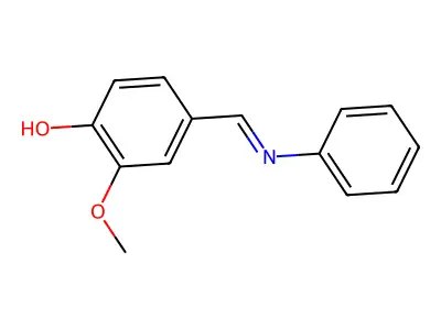 N-Vanillylidene aniline structure