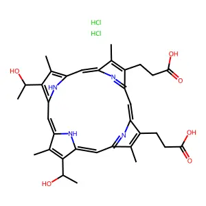 Hematoporphyrin monohydrochloride structure