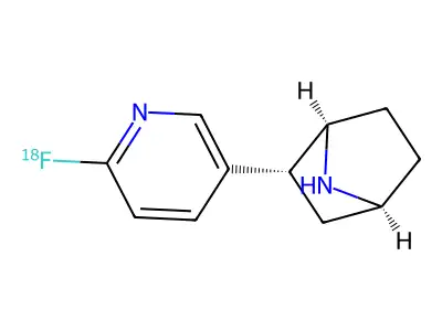 2-(2-Fluoro-5-pyridyl)-7-azabicyclo(2.2.1)heptane structure