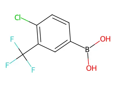 4-Chloro-3-(trifluoromethyl)benzeneboronic acid structure