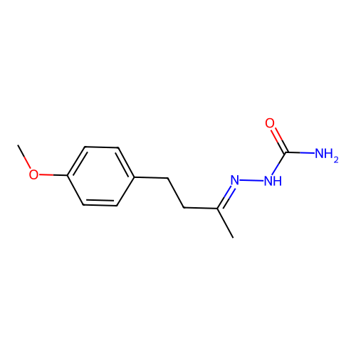 [4-(4-Methoxyphenyl)butan-2-ylideneamino]urea structure