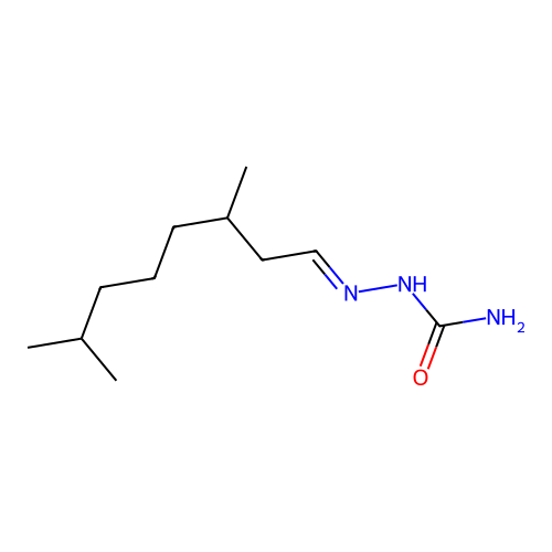(3,7-Dimethyloctylideneamino)urea structure