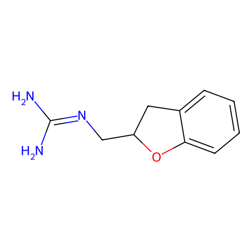 2-(2,3-Dihydro-1-benzofuran-2-ylmethyl)guanidine structure