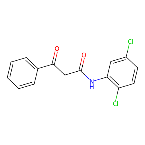 N-(2,5-dichlorophenyl)-3-oxo-3-phenylpropanamide structure