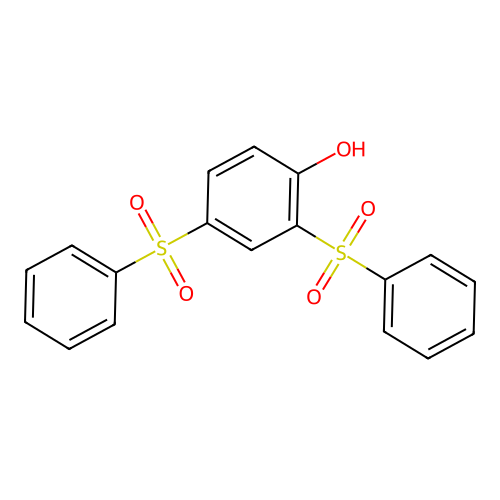 2,4-Bis(phenylsulfonyl)phenol structure