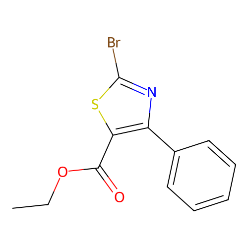 Ethyl 2-bromo-4-phenylthiazole-5-carboxylate structure