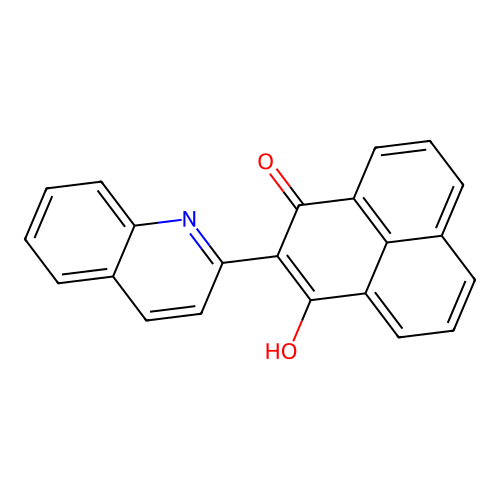 3-Hydroxy-2-quinolin-2-ylphenalen-1-one structure