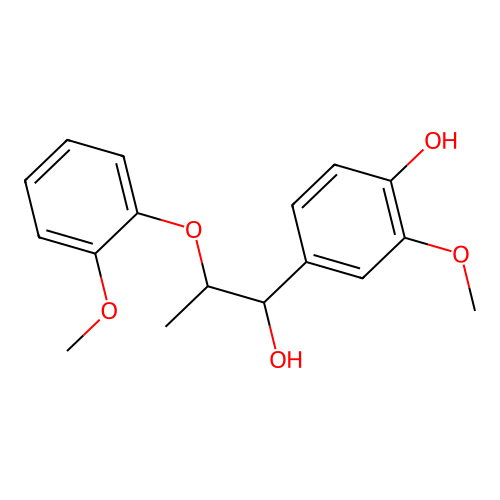 4-[1-Hydroxy-2-(2-methoxyphenoxy)propyl]-2-methoxyphenol structure