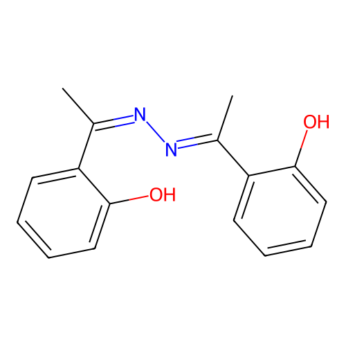 2,2'-[Hydrazinediylidenedi(eth-1-yl-1-ylidene)]diphenol structure