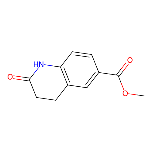 Methyl 2-oxo-1,2,3,4-tetrahydroquinoline-6-carboxylate structure