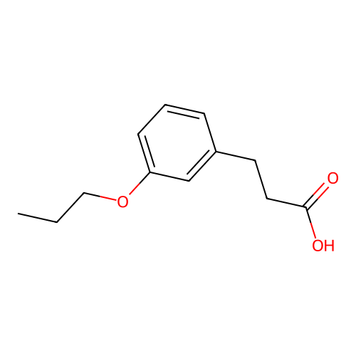 3-(3-丙氧基苯基)丙酸 structure