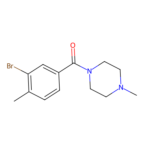 1-(3-Bromo-4-methylbenzoyl)-4-methylpiperazine structure