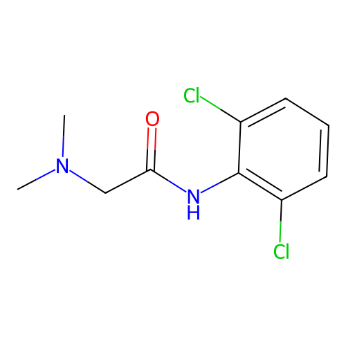 N-(2,6-dichlorophenyl)-2-(dimethylamino)acetamide structure