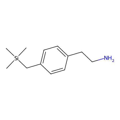 2-[4-(Trimethylsilylmethyl)phenyl]ethanamine structure
