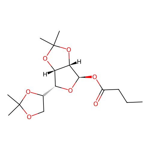 O-n-Butanoyl-2,3,5,6-O-diisopropylidene-alpha-D-mannofuranoside structure