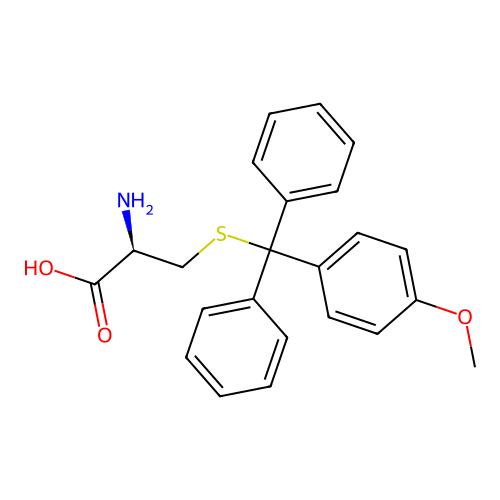 S-4-Methoxyltrityl-L-cysteine structure