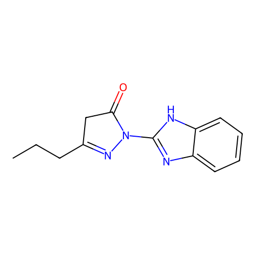 2-(1H-benzimidazol-2-yl)-5-propyl-4H-pyrazol-3-one structure