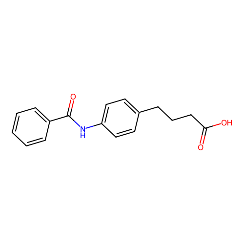 Benzenebutanoic acid, 4-(benzoylamino)- structure
