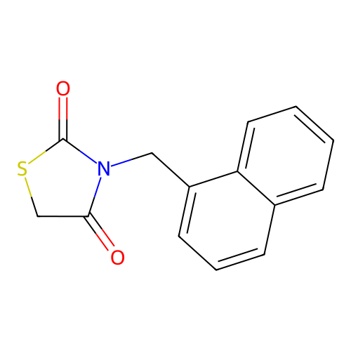 3-(Naphthalen-1-ylmethyl)-1,3-thiazolidine-2,4-dione structure