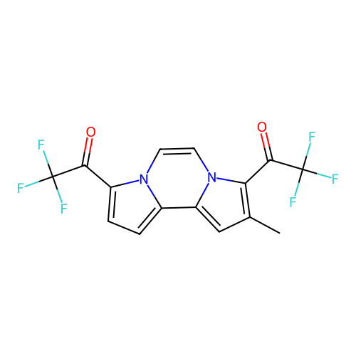 1,1'-(2-Methyldipyrrolo[1,2-a:2',1'-c]pyrazine-3,8-diyl)bis(trifluoroethanone) structure