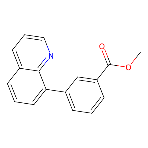 Methyl 3-(8-quinolinyl)benzoate structure