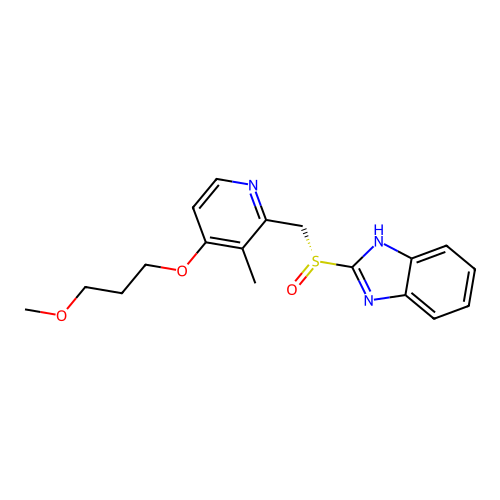 (+)-Rabeprazole structure