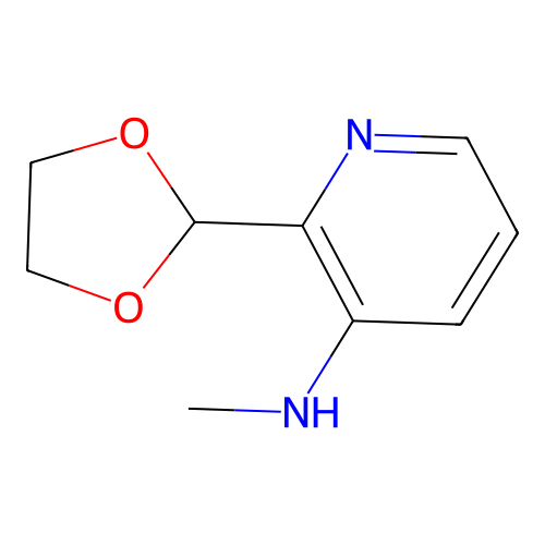 2-(1,3-二氧杂环戊烷-2-基)-N-甲基吡啶-3-胺 structure