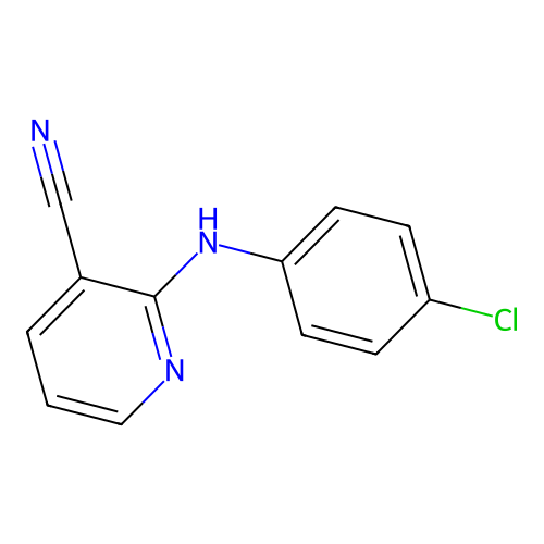 2-(4-Chloroanilino)nicotinonitrile structure
