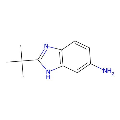 2-tert-butyl-1H-benzimidazol-5-amine structure