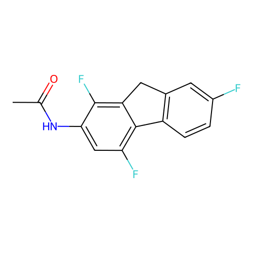 n-(1,4,7-Trifluoro-9h-fluoren-2-yl)acetamide structure