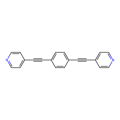 1,4-Bis(pyridin-4-ylethynyl)benzene structure