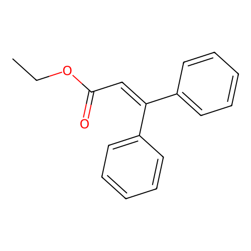 Ethyl 3,3-diphenylacrylate structure