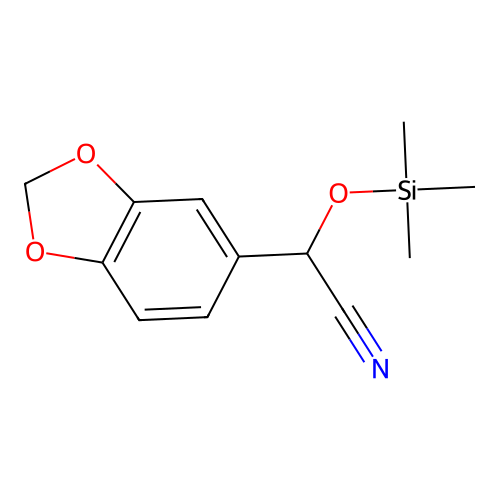 alpha-Trimethylsilyloxy-3,4-methylenedioxyphenylacetonitrile structure